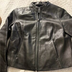 Siena Studio Classic Black Leather Jacket